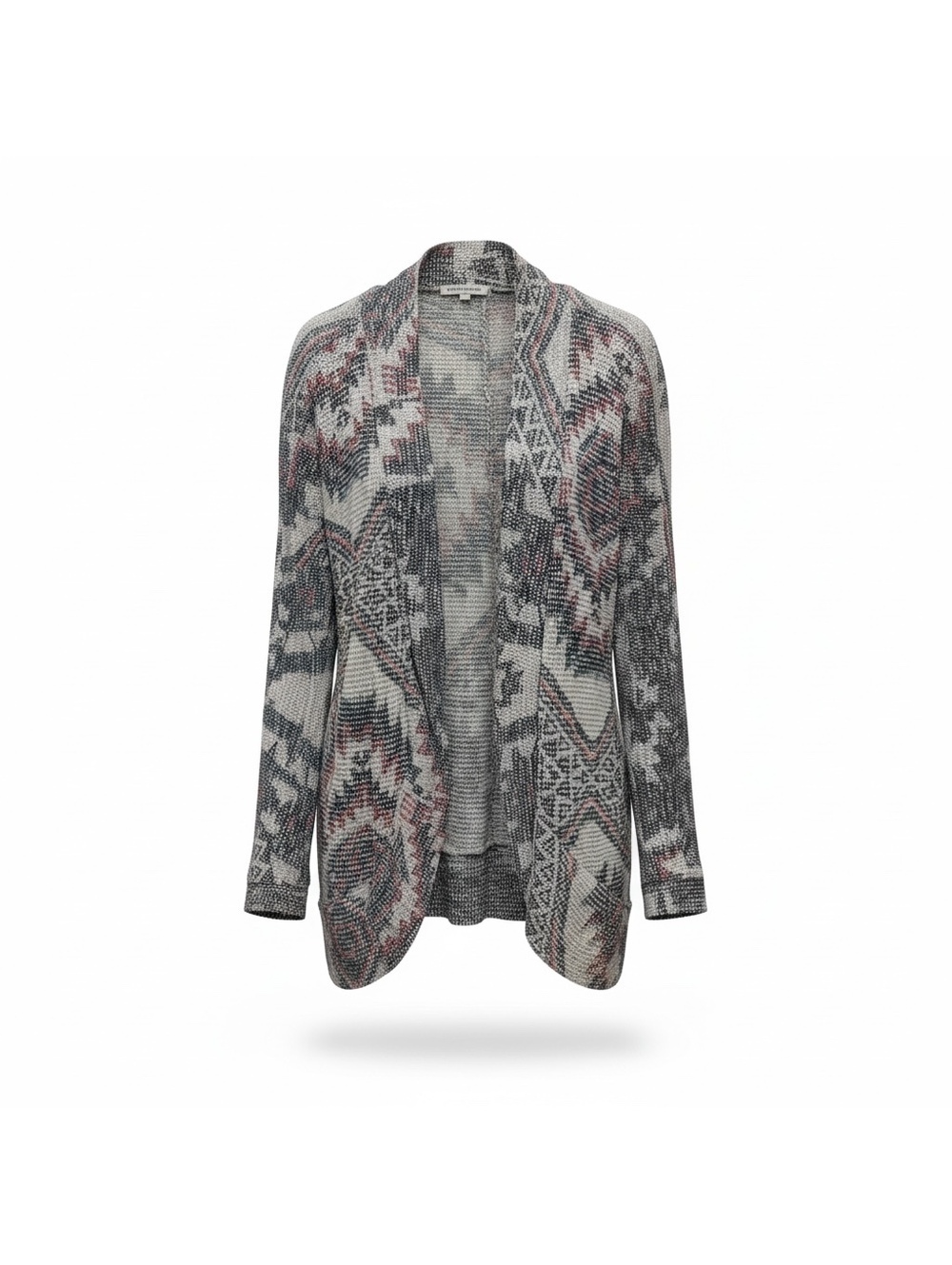 Maurices Women's Boho Geometric Aztec Open Front Cardigan Sweater Size 1